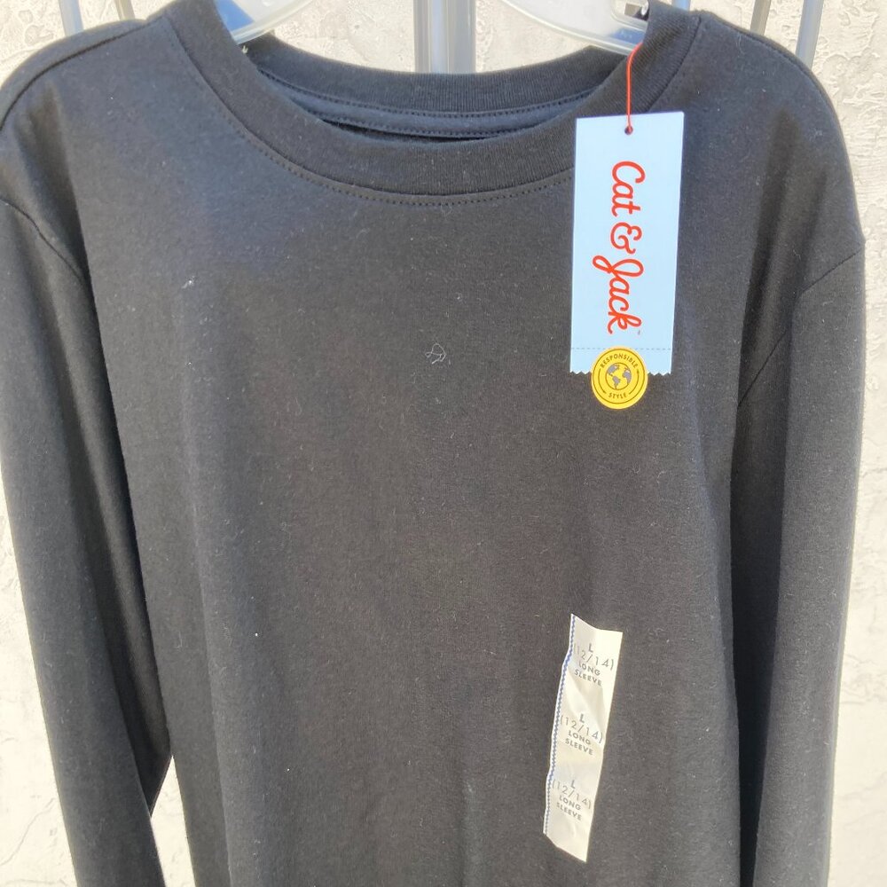 Cat & Jack Black Long Sleeved Shirt  **New With Tags**